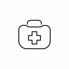 first aid kit icon sign vector