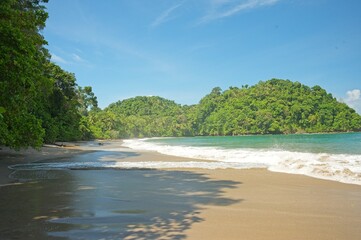 Playa Espadilla Sur or in english Espadilla South Beach in the manuel Antonio National Park in Costa Rica