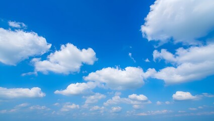 Fototapeta premium a blue sky with white clouds.