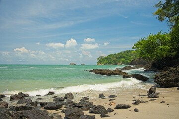 Playa Las Gemelas beach in the manuel Antonio National Park in Costa Rica