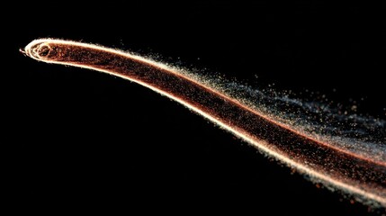 Abstract swirling filament