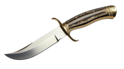  hunting knife isolated on white background , transparent png 