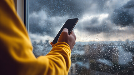 Blank Smartphone Screen for Emergency App or Notification Mockup