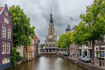 Alkmaar's Cheese Market and Canal View
