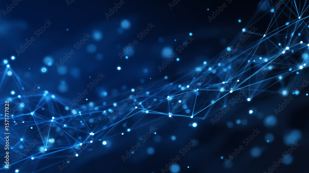 Poster circuit line technology digital on blue background with copy space. abstract futuristic technology l