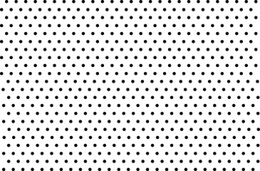 Seamless polka dot pattern on white background