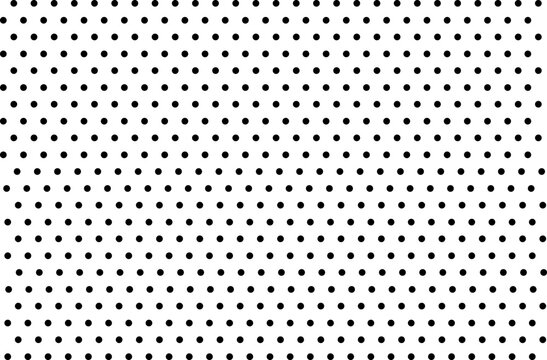 Seamless polka dot pattern on white background