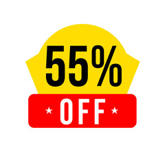 55% off, shop now, save png
