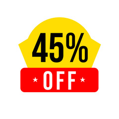 45% off, grab now, deal png