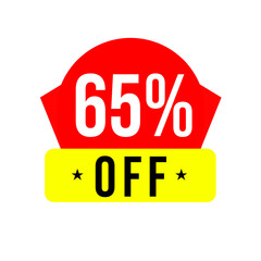65% off, save big, deal png