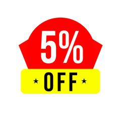5% off, save now, promo png