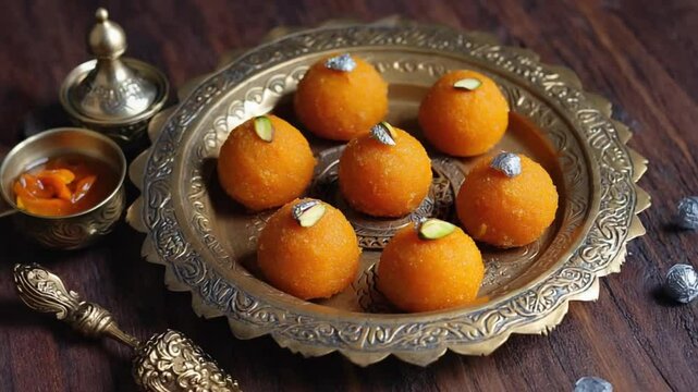 moti choor ladoo video indian cuisine	
