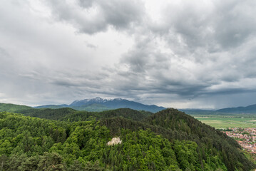 clouds over the mountains