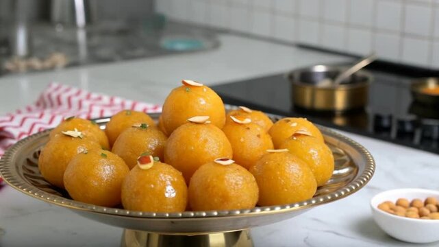 moti choor ladoo video indian cuisine	
