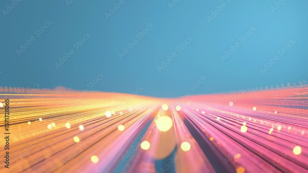Aufkleber vivid light trails expand across the screen, forming intricate patterns that captivate viewers.