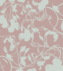 New Abstract seamless sibngle color pattern with elegant look