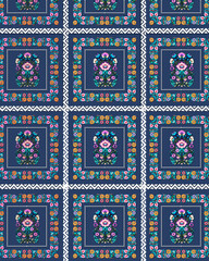 seamless geometric pattern with geometric elements