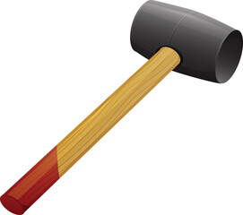 rubber mallet realistic style