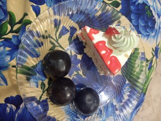 easter cake with eggs