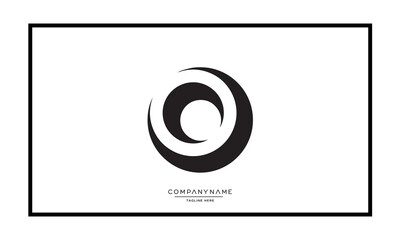 Alphabet letters O or OO logo monogram