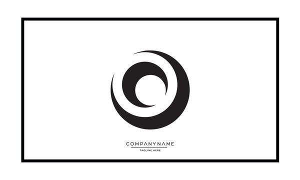 Alphabet letters O or OO logo monogram