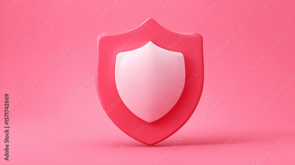 Poster secure technology. polygonal wireframe shield with check mark sign on dark blue. secure service, pro