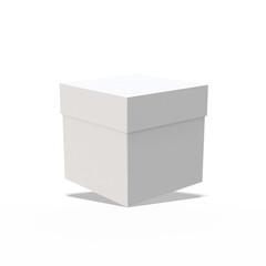 Square box with hang tab mockup png