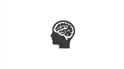 human, brain, planning icon. Simple glyph, flat illustration of Mind process icons for UI and UX, website or mobile application on white background, no logos, no brands