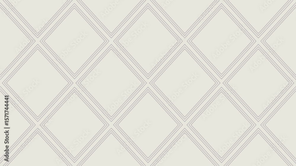 Leinwandbilder repeating diamond pattern with double lines on a light background creating texture