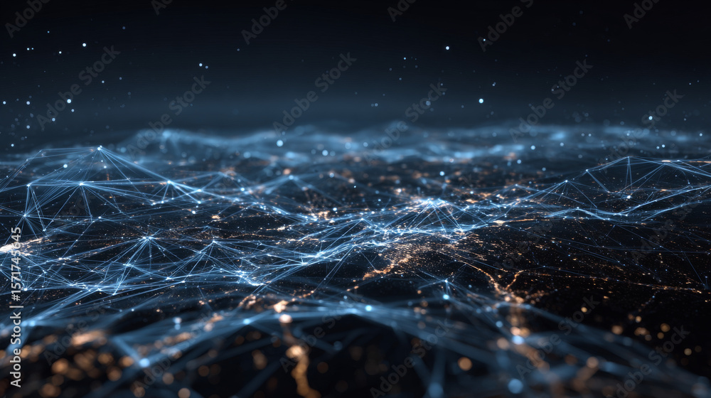 Poster technology background a gateway to the future world of technology with unlimited information and com