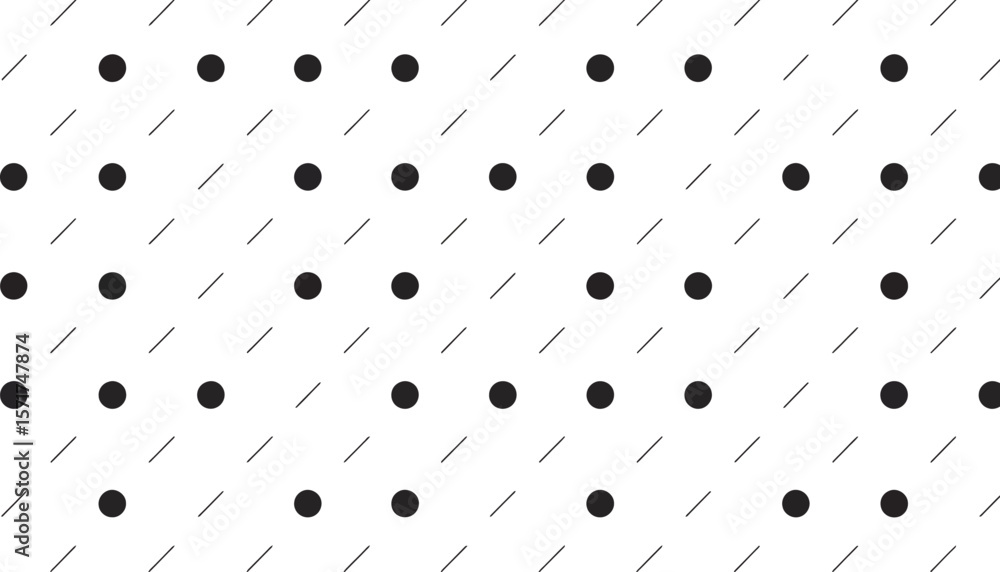 Leinwandbilder a simple pattern of black dots and diagonal lines on a light background surface