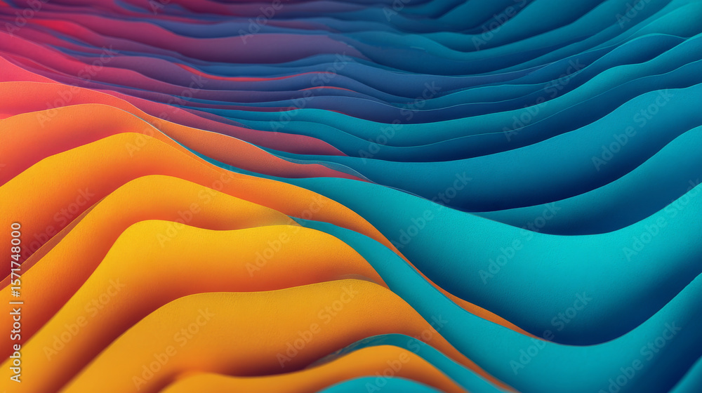 Poster abstract background with dynamic wavy lines, digital future technology concept background, vector il