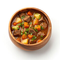 beef stew with vegetables in a bowl