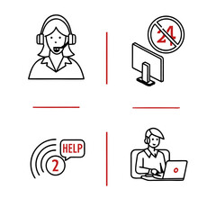 set of business icons