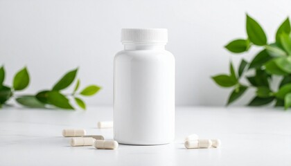 white medicine bottle