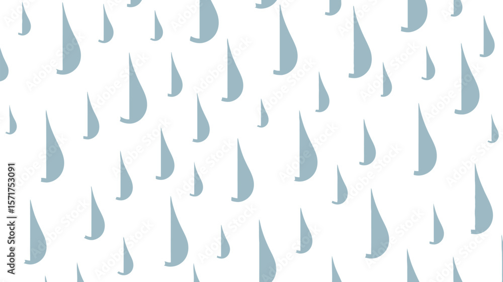 Poster repeating pattern of stylized water droplets on a plain white background image