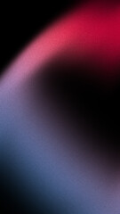 Light blue pink illuminated spots on black, grainy color gradient background, noise texture effect, copy space