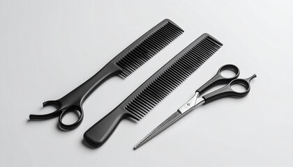 scissors and comb
