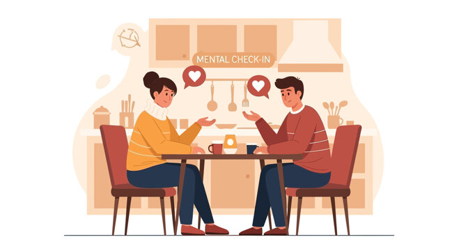 Couple Share Openly, Maintaining A Healthy Relationship Through Emotional Connection