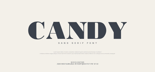 Candy Abstract Elegant Alphabet Logo Font.  Typography decoration logotype fonts, wedding logos. vector illustration