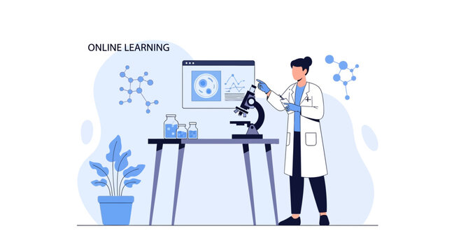Online Learning And Scientific Research With Modern Technology And Professional Scientist