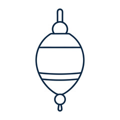 Obraz premium Fishing float icon in minimal style