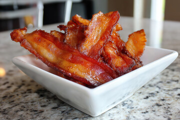 Bacon created with Generative AI Technology, ai, generative