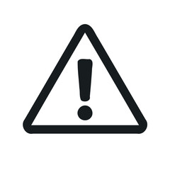 Danger Warning Icon Alert Triangle with Exclamation Mark for Safety and Hazard Notices