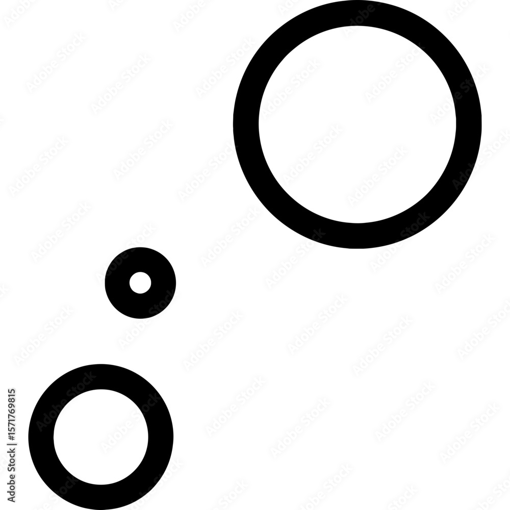 Poster few sparse quantity outline icon vector