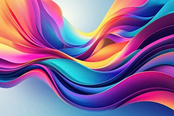 Dynamic Gradient Art Poster Design for Contemporary Branding and Social Media Use