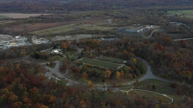 Aerial view of Ault Park, United States.
