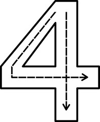 Tracing Numbers 1 to 10 for Kids – Dashed Line Writing Practice Worksheets