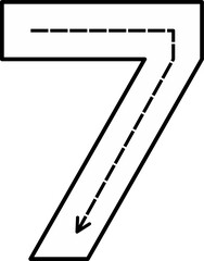 Tracing Numbers 1 to 10 for Kids – Dashed Line Writing Practice Worksheets