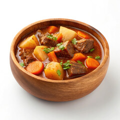 beef stew with vegetables in a bowl